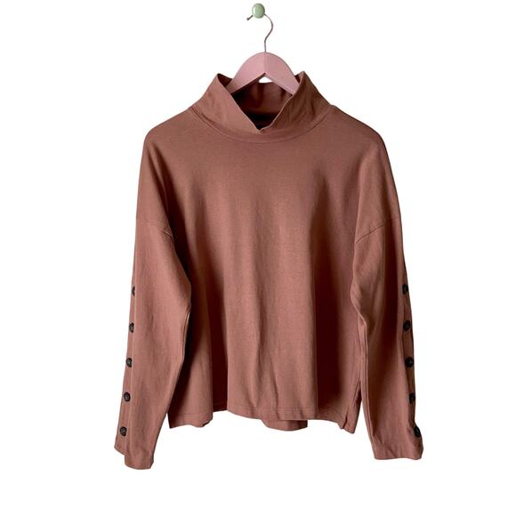 Madewell Tops - Madewell Mock Neck Top Size Large